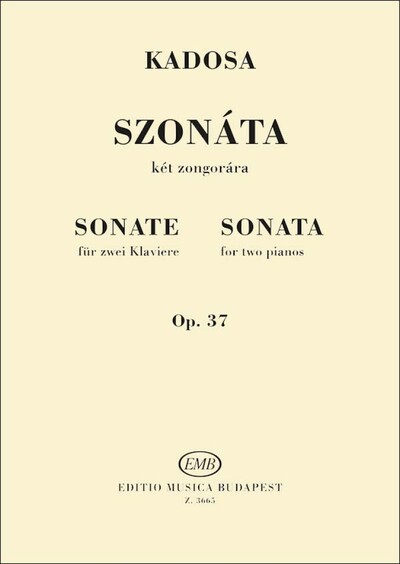 Pal Jardanyi : Sonate Op. 37 - 2 Pianos