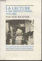 2, La Lecture publique - La lecture & ses institutions- La lecture publique 1919-1989