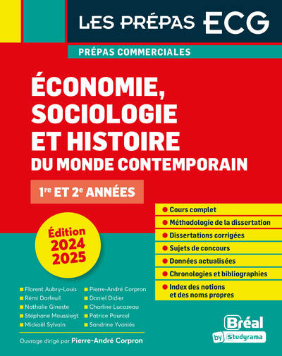 Économie, sociologie et histoire du monde contemporain 2024-2025