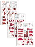 Lot - La découpe du bœuf - 3 tableaux