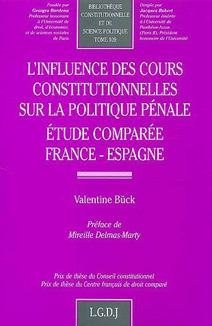 l'influence des cours constitutionnelles sur la politique pénale