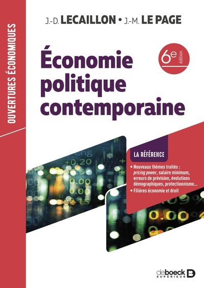 Economie politique contemporaine - Jean-Didier Lecaillon, Jean-Marie Le Page