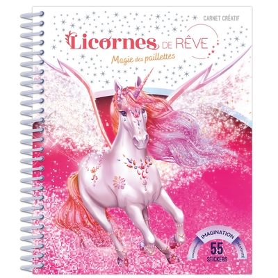 Licornes de rêve - Mini-carnet Magie des paillettes - Christine Alcouffe