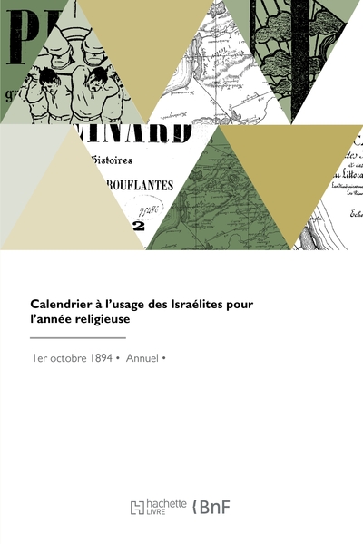 Calendrier à l'usage des Israélites pour l'année religieuse