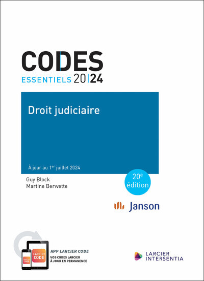 Code Essentiel - Droit Judiciaire 2024 - À Jour Au 1er Juillet 2024