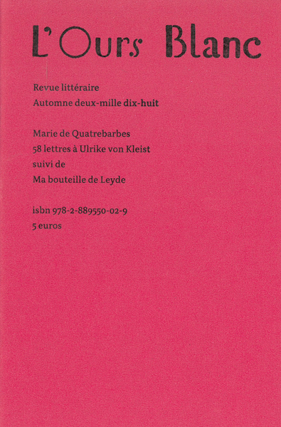 58 lettres à Ulrike von Kleist