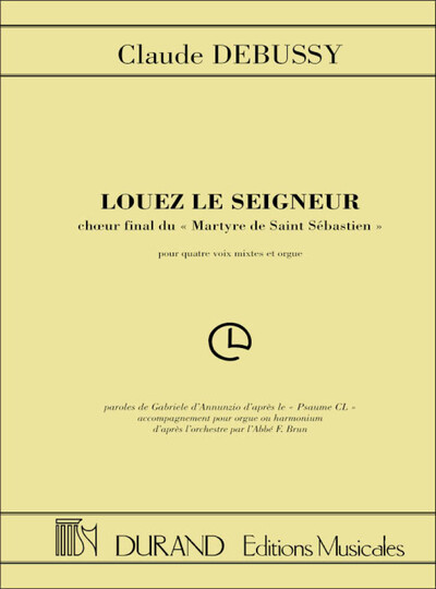 Louez Le Seigneur - Claude Debussy