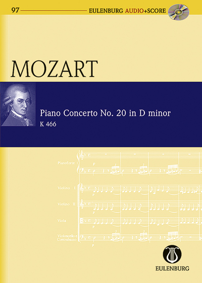 Concerto N° 20 En Ré Mineur, Kv 466. Piano And Orchestra. Partition D'Étude. - Wolfgang Amadeus Mozart