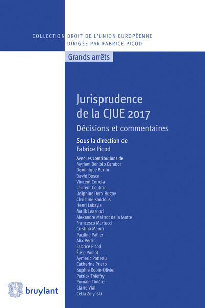 Jurisprudence de la CJUE 2017