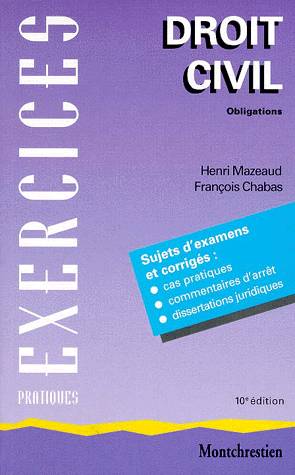 Droit Civil Les Obligations. Volume 2