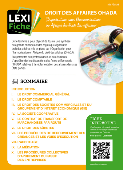 Droit des affaires OHADA