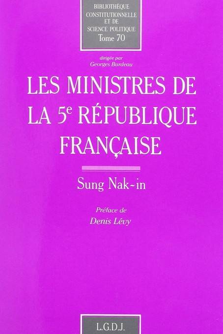 les ministres de la ve république française - Nak-In Sung