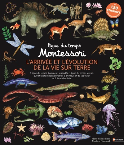 Ligne du temps Montessori - L'arrivée et l'évolution de la vie sur terre - Marie-Hélène Place