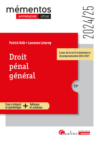 Droit pénal général - Laurence Leturmy, Patrick Kolb