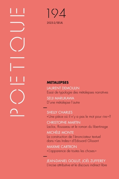 Poétique, n° 194