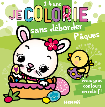 Je colorie sans déborder (2-4 ans) - Pâques (Lapine dans panier) T69 - Nadine Piette