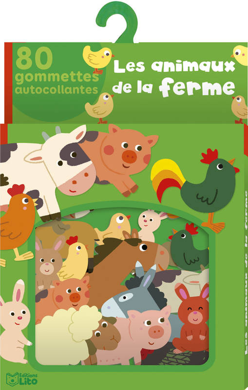 Les Animaux De La Ferme / 80 Gommettes Autocollantes