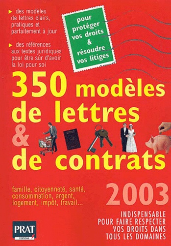 350 modèles de lettres et de contrats 2003