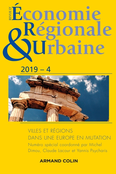 Revue d'économie régionale et urbaine N° 4/2019 Volume 4