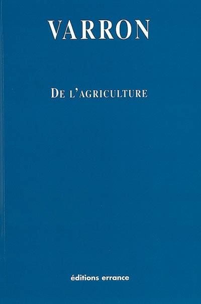 De l'agriculture