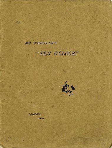 Mr. Whistler's Ten O'Clock /anglais