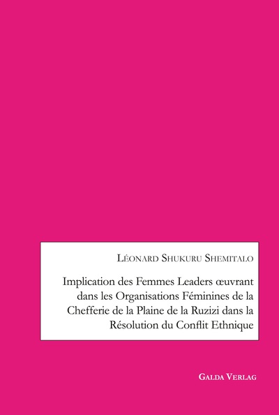 Implication des femmes leaders oeuvrant dans les organisations féminines de la chefferie de la Plaine de la Ruzizi dans la résolution du conflit ethnique