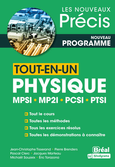 Tout-En-Un Physique Mpsi, Mp2i, Pcsi, Ptsi