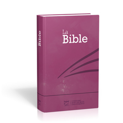 Bible Segond 21 compacte motif prune