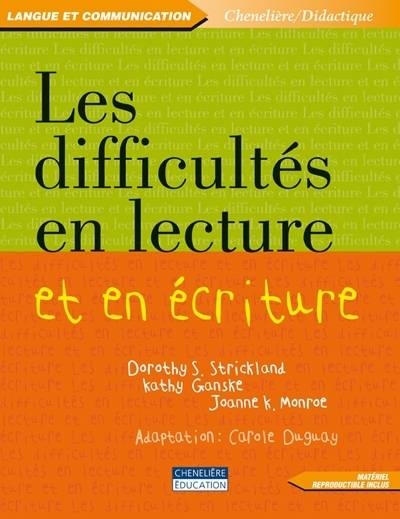 Les Difficultes En Lecture Et En Ecriture - Dorothy Strickland