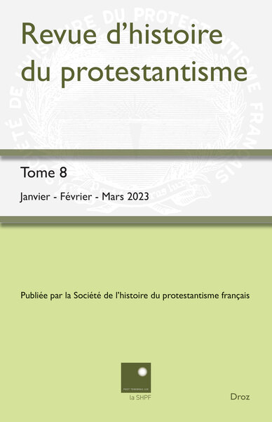 Revue d'histoire du protestantisme 2023-1