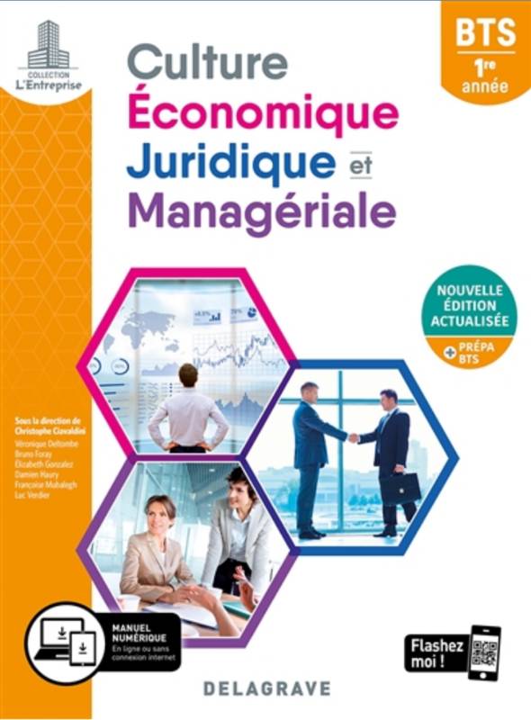 Culture économique, juridique et managériale (CEJM) 1re année BTS (2020) - Pochette élève - Véronique Deltombe