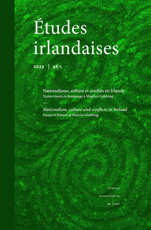 Etudes irlandaises N° 48-1/2023 Volume 48 - Colantonio L, Ni Rio