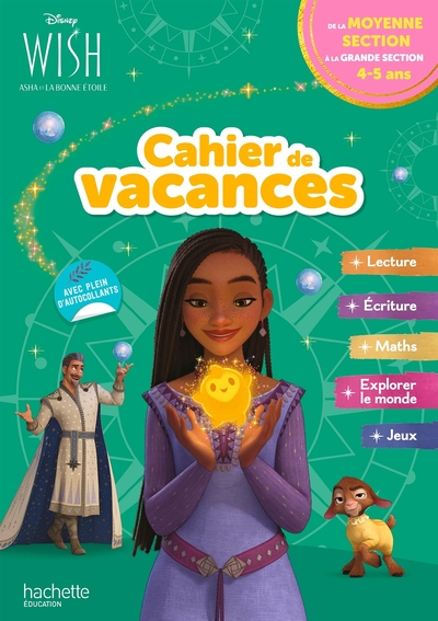 Disney - Wish - De La Ms À La Gs - Cahier De Vacances 2024