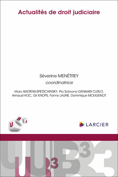 Actualités De Droit Judiciaire - Pia Sobrana Gennari Curlo, Fanny Laune, Marc Baetens-Spetschinsky, Gil Knops, Dominique Mougenot, Arnaud Hoc