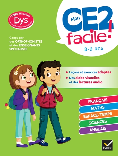 Mon CE2 facile ! adapté aux enfants DYS ou en difficulté d'apprentissage - Marco Overzee