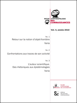 Revue Anthropologie des connaissances