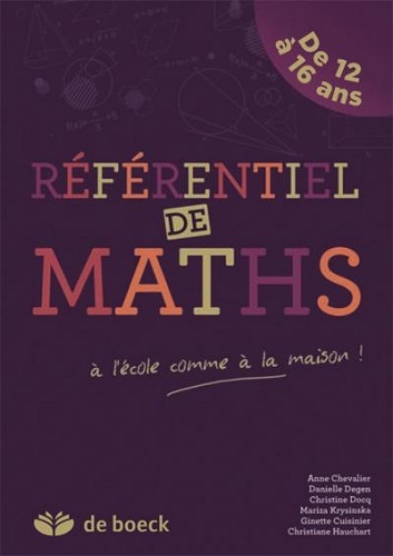 Référentiel de maths / à l'école comme à la maison