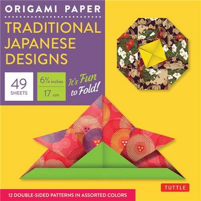 Origami Paper Traditional Japanese Designs (Small 6 3/4