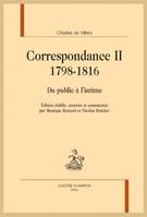 Correspondance T2 1798-1816