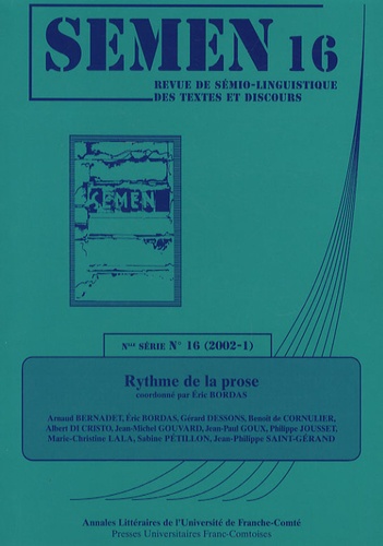 Semen N° 16/2002-1 Volume 16