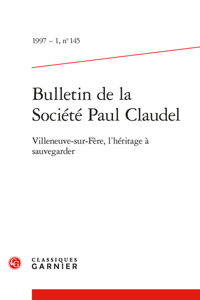 Bulletin de la Société Paul Claudel