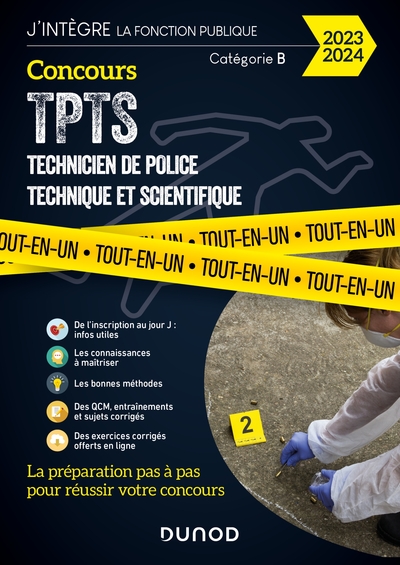 Concours TPTS  - Technicien Police technique et scientifique - 2023-2024 - Nathalie Nadaraj