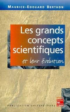 Les grands concepts scientifiques et leur évolution