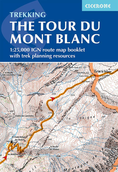 Tour Du Mont Blanc Map Booklet 1st edition