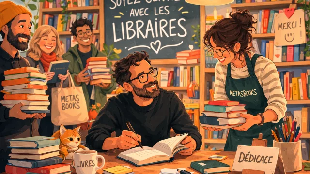 Illustration: Pourquoi les auteurs devraient être gentils avec les libraires | MetasBooks