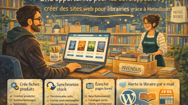 Illustration: Créer facilement des sites pour librairies avec WordPress et MetasBooks | MetasBooks